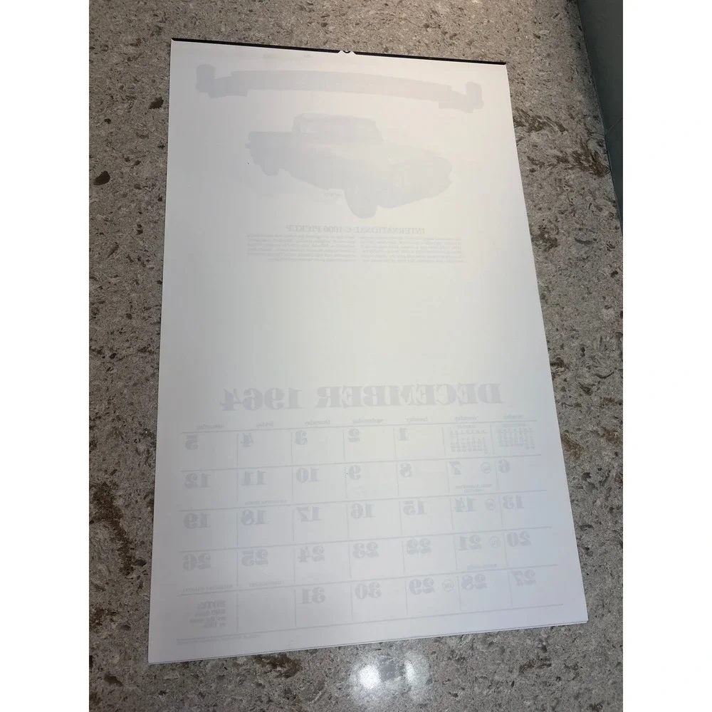 Automemories 1964 Classic Car Calendar Lincoln Mustang Thunderbird Barracuda
